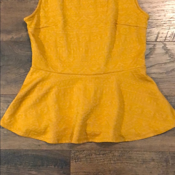 Yellow peplum tank - Picture 3 of 5